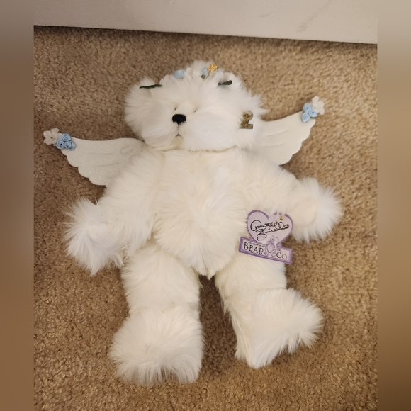 Annette Funicello Collectible White Angel Bear Angela Wings NWT #W - Picture 1 of 5